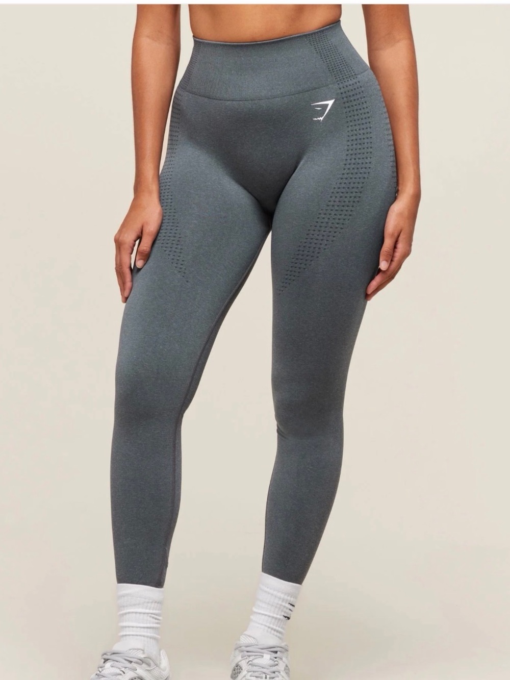 Gymshark High-Rise Seamless Leggings - Charcoal Gray